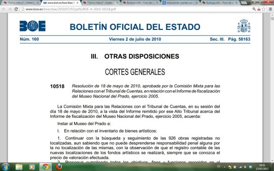 BOE del 2 de julio de 2010