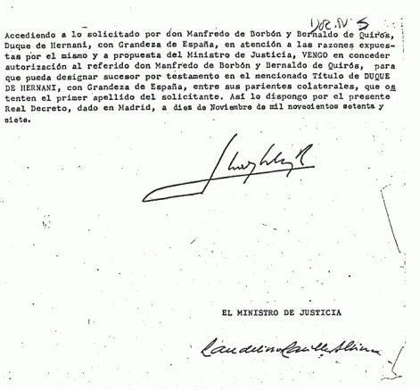 El decreto del cambiazo