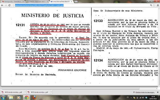 El cambiazo definitivo tras la muerte del Duque de Hernani.